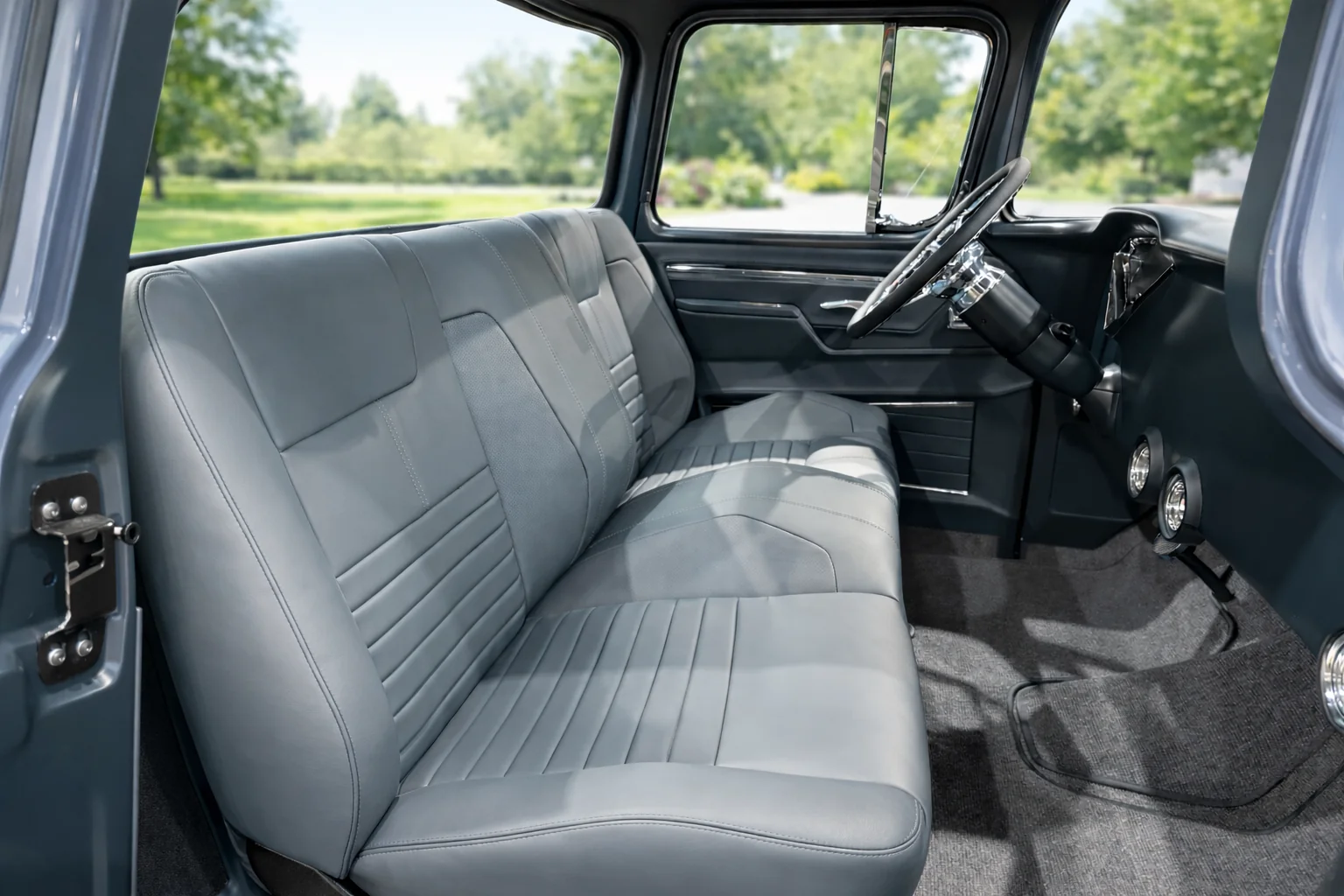 Custom Interior Bench Seat & Frame | 1955-59 Chevy Pickup Truck