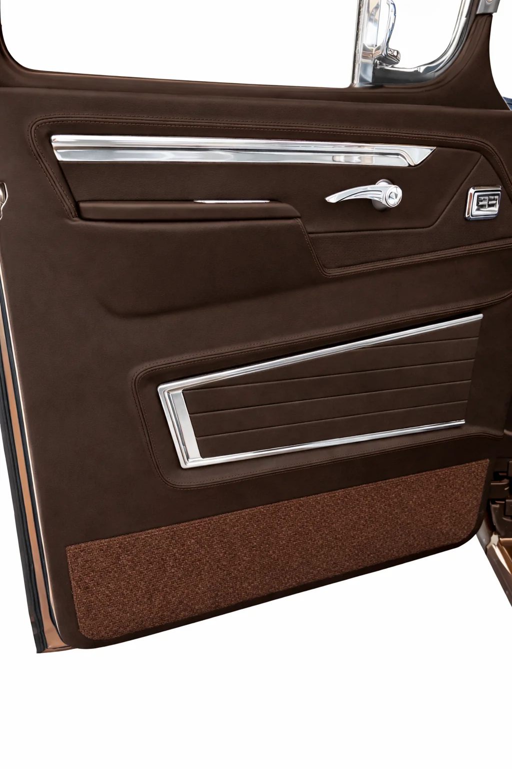 Custom Interior Door Panels | 1955-59 Chevy Pickup Truck – Chocolate