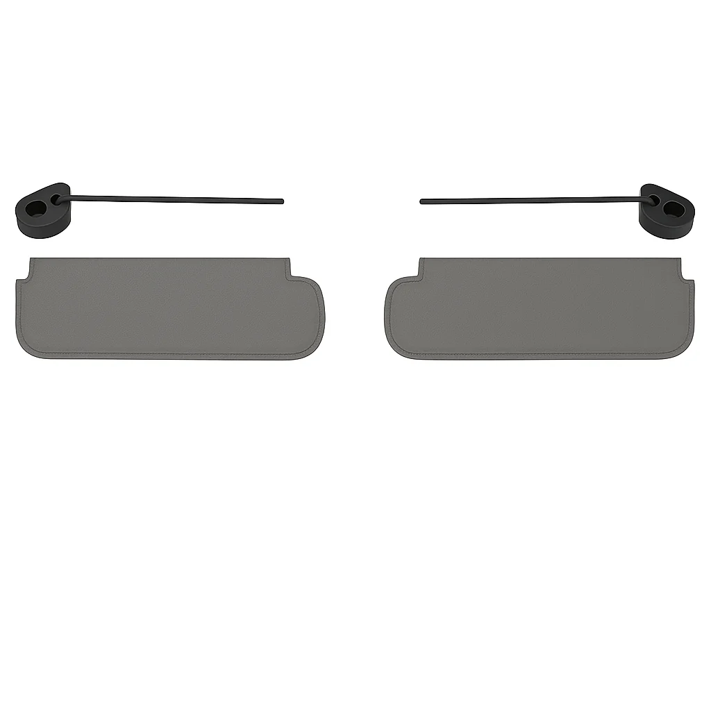 Custom Interior Visors | 1967-72 Chevy C-10 – Light Grey