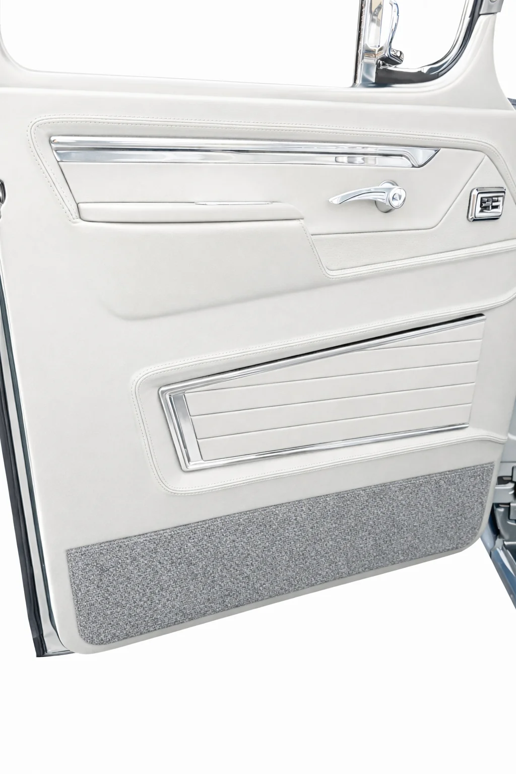 Custom Interior Door Panels | 1955-59 Chevy Pickup Truck – Off White