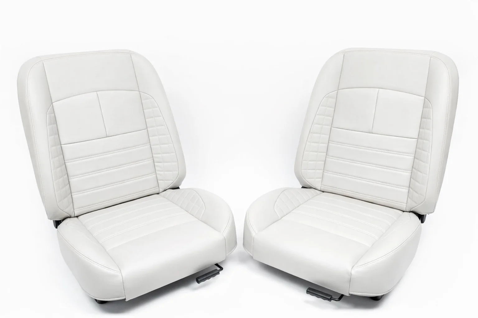 Custom Interior Front Bucket Seats | 1966-77 Ford Bronco – Off White
