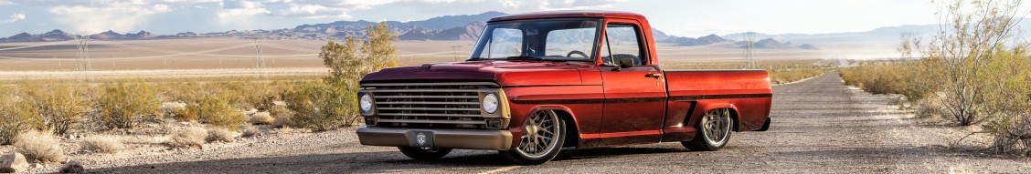 Classic truck in the Desert Auto Interiors workshop