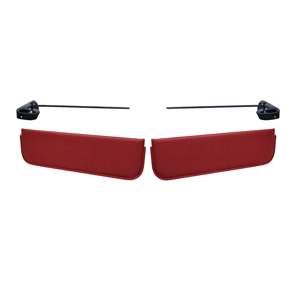 Custom Interior Visors | 1967-72 Chevy C-10 – red